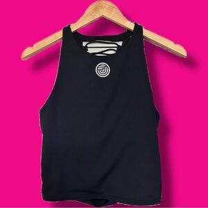 Alo Black Cross Back Workout Top